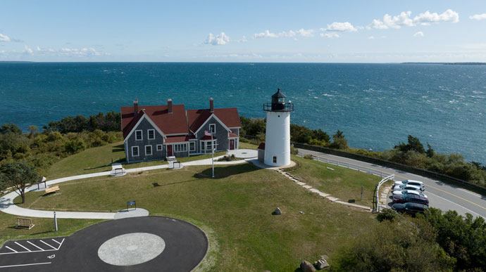 Lighthouse on Cape Cod coast