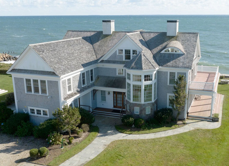 vacation home with multiple stories coast of Cape Cod